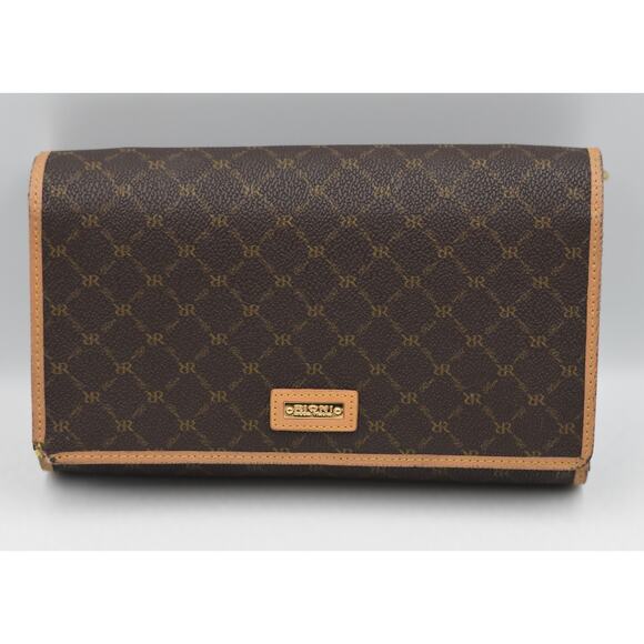 Rioni Brown Signature Leather Crossbody Handbag READ - Picture 1 of 11
